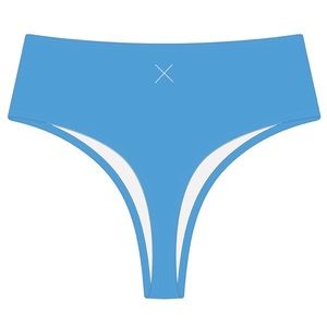 Boutine LA Sky Blue Ribbed High-Waist Bottoms